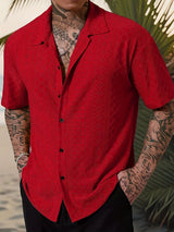 Norberto | Camisa texturada de manga corta