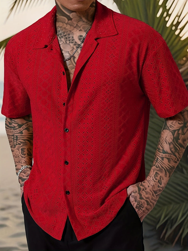 Norberto | Camisa texturada de manga corta