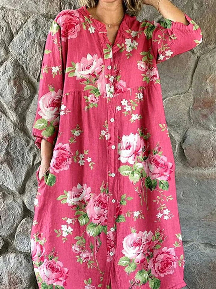 Teodora | Vestido holgado estampado floral