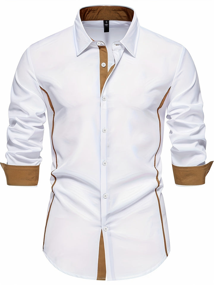 Rubén | Camisa slim con ribete en contraste