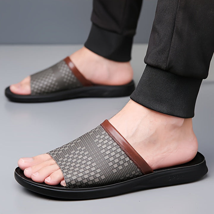 Eliseo | Sandalias slide tejidas para hombre