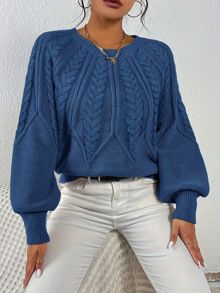 Sarita | Sweater de punto trenzado holgado