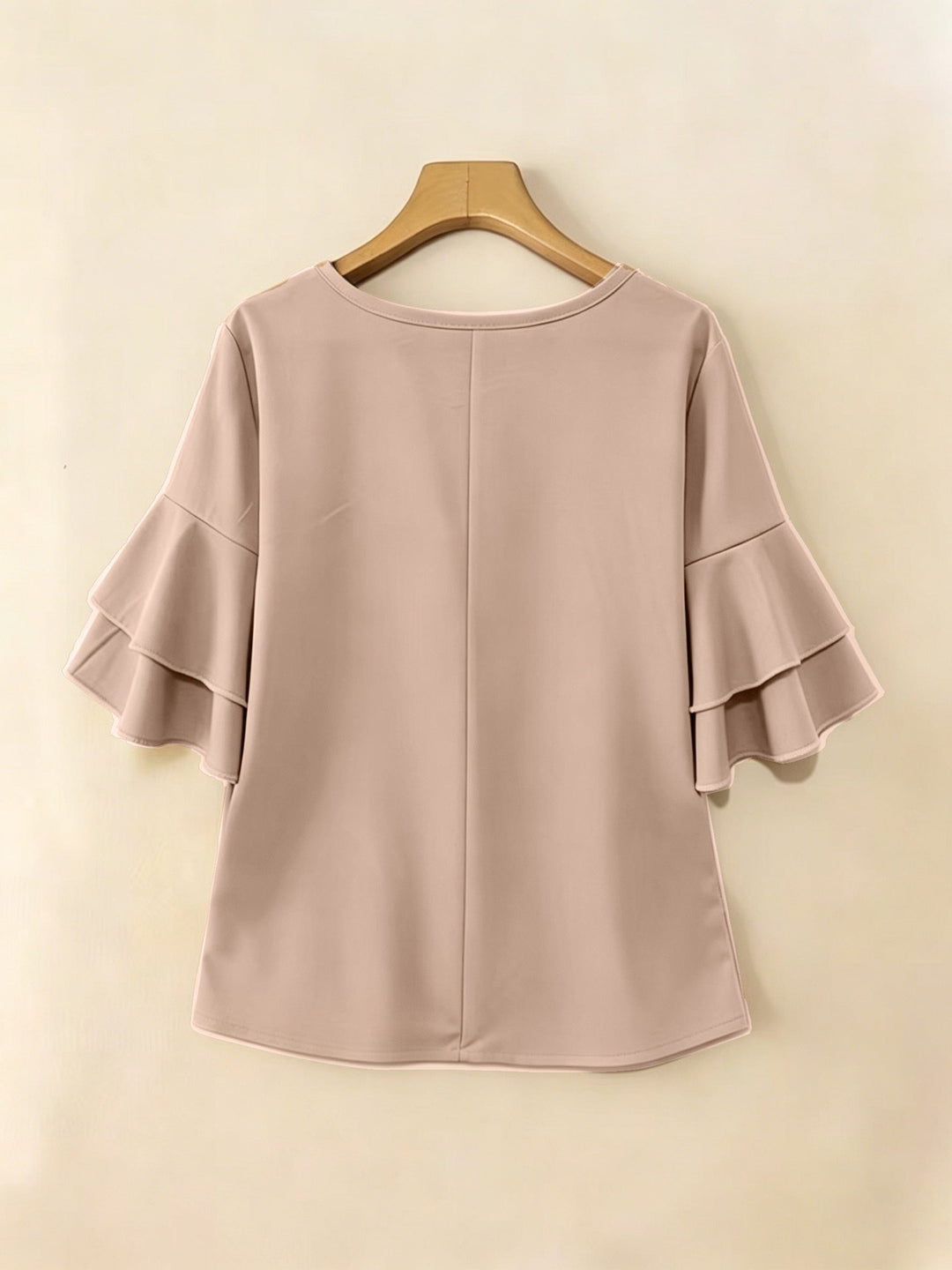 Naomi | Blusa plisada de mangas acampanadas