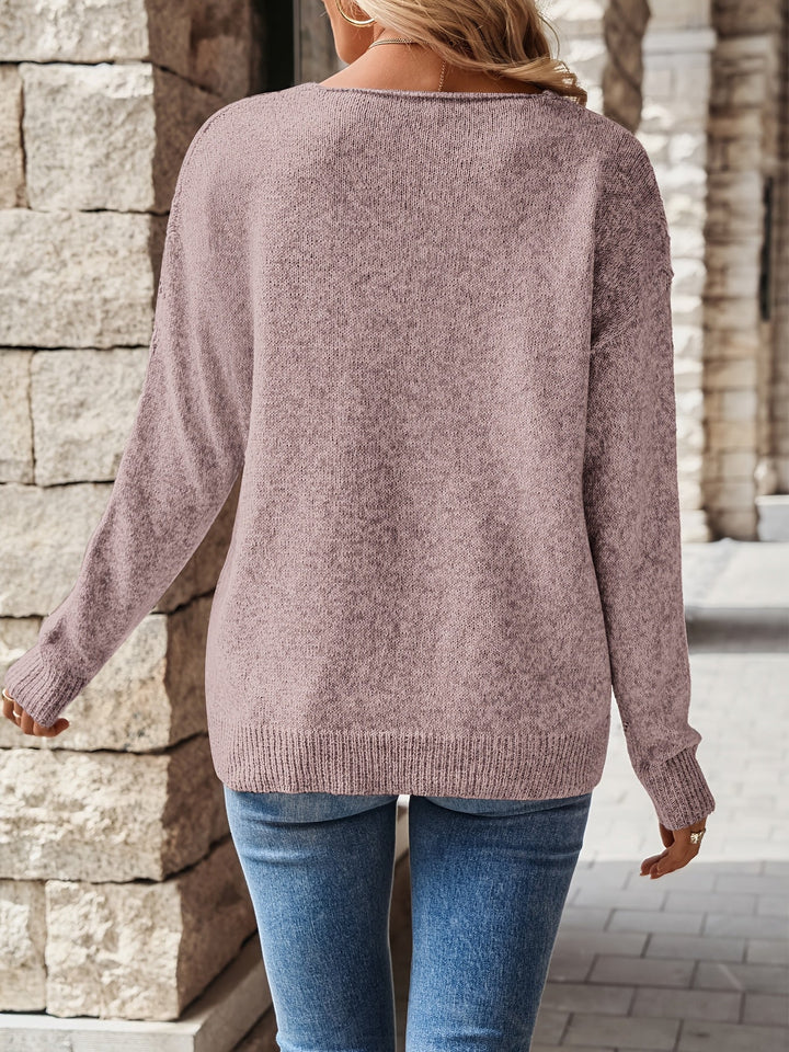Aurelia | Sweater escote V holgado