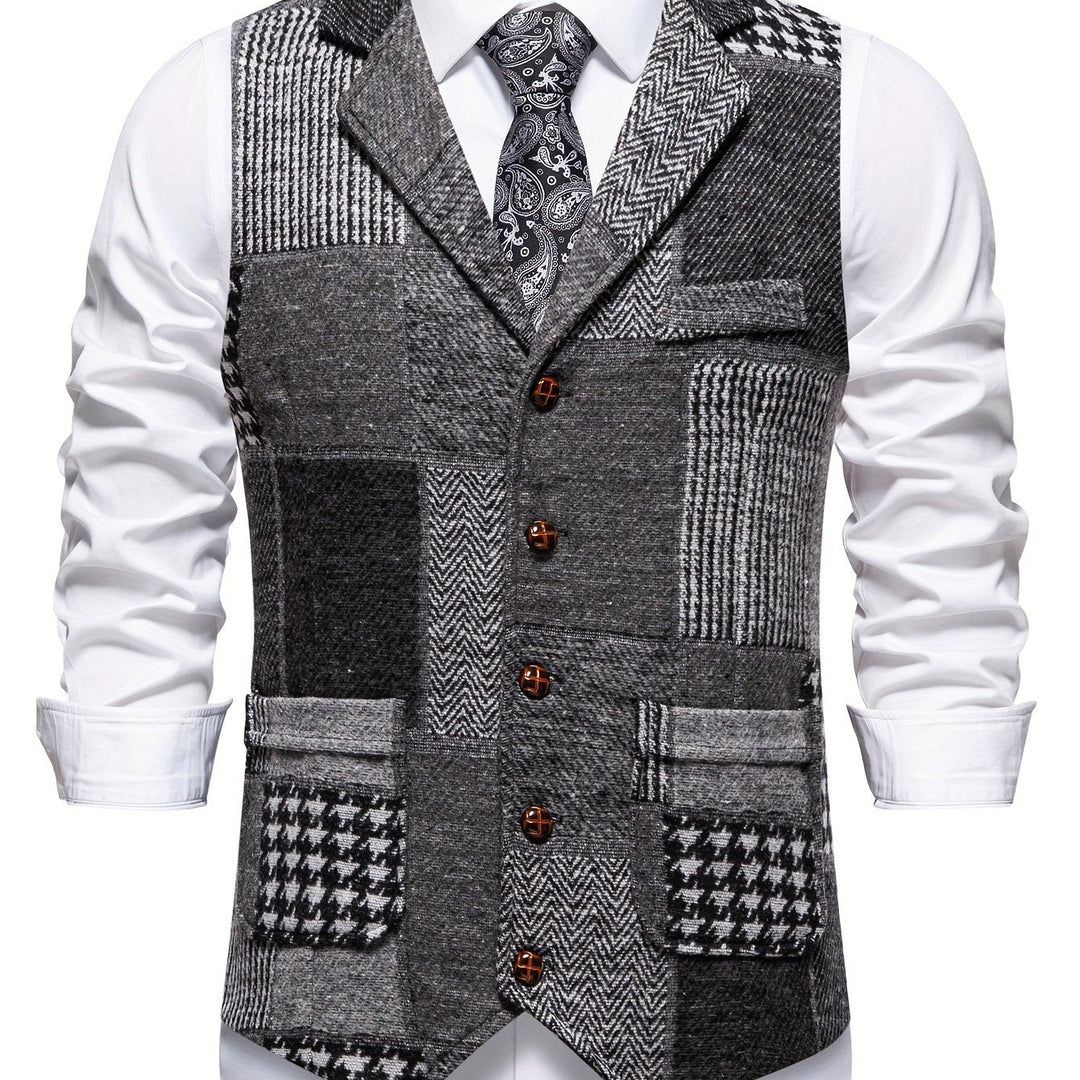 Demian | Chaleco de vestir patchwork