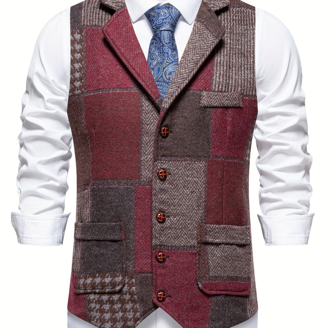 Demian | Chaleco de vestir patchwork