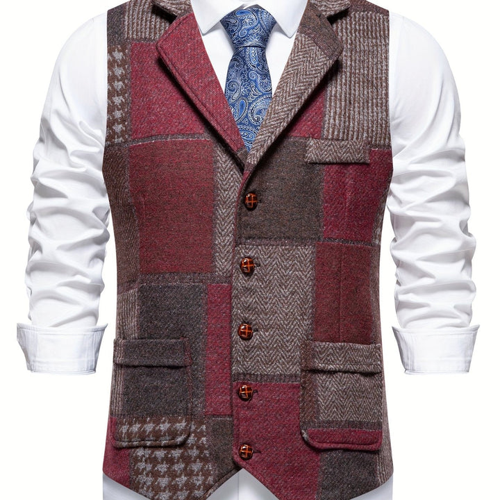 Demian | Chaleco de vestir patchwork