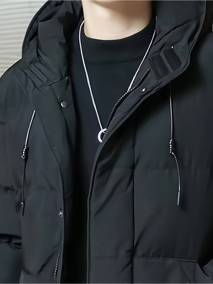 Samuel | Parka larga con capucha acolchada