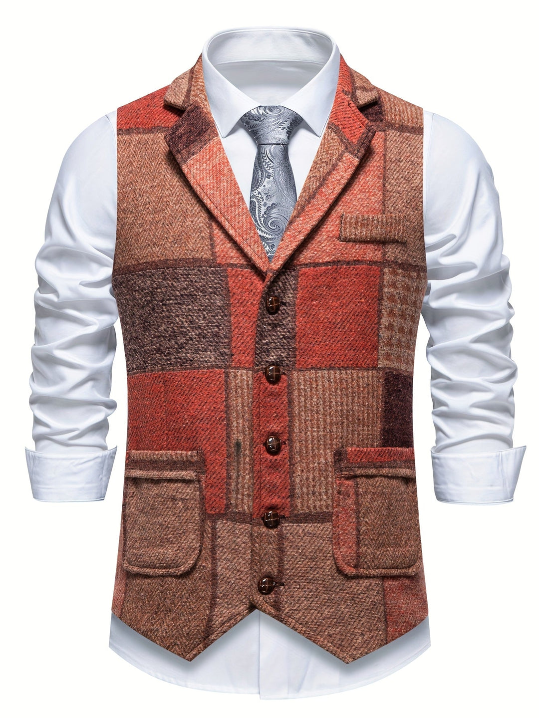 Dermidio | Chaleco de patchwork con espiga
