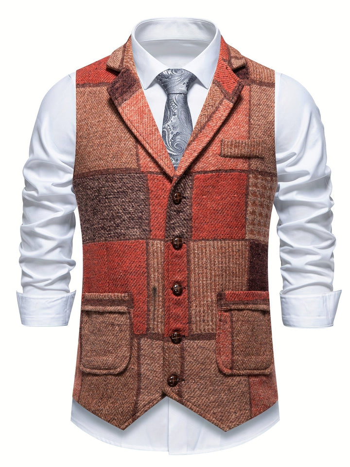 Dermidio | Chaleco de patchwork con espiga