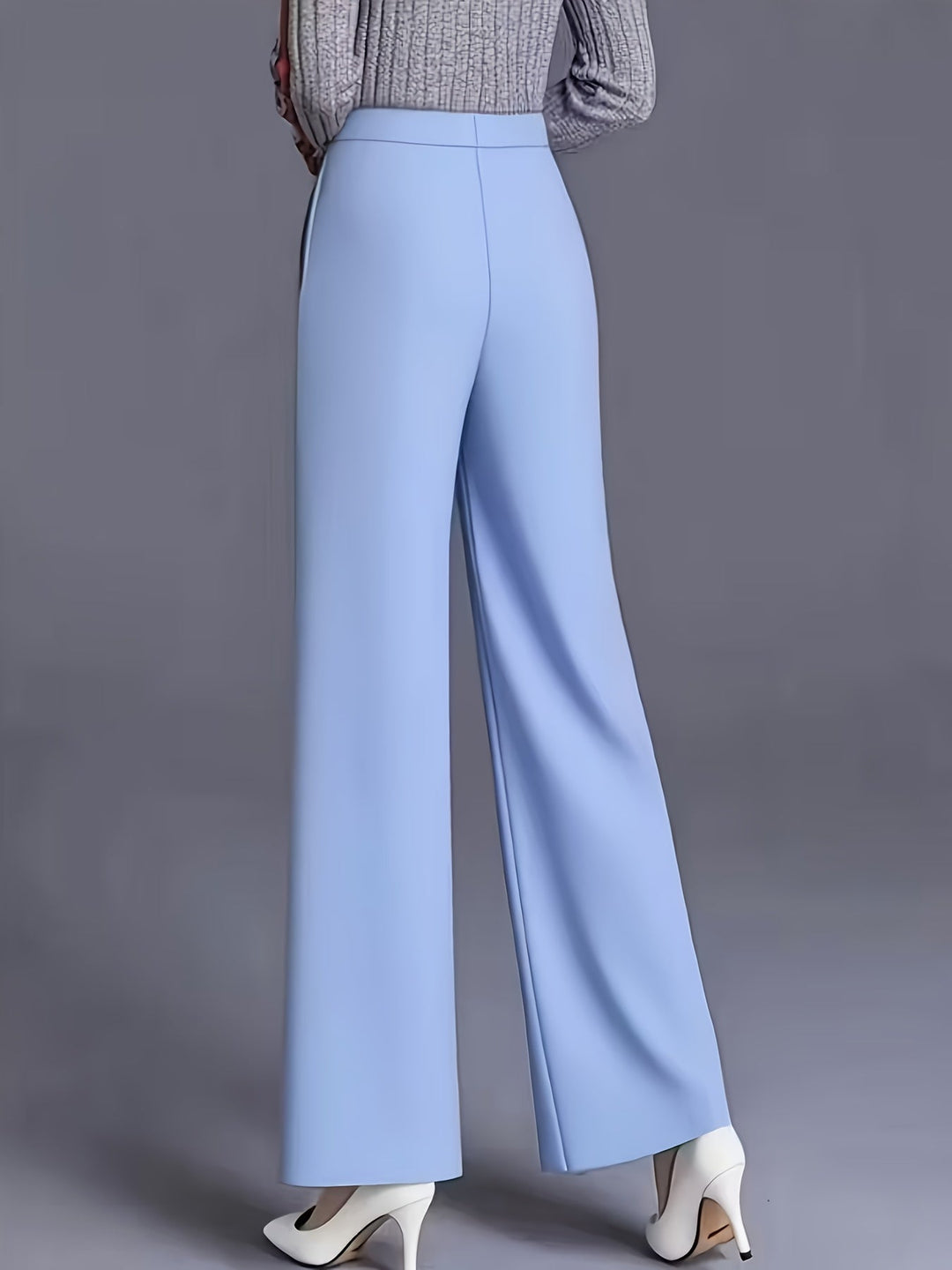 Saray | Pantalones de tiro alto y pierna ancha