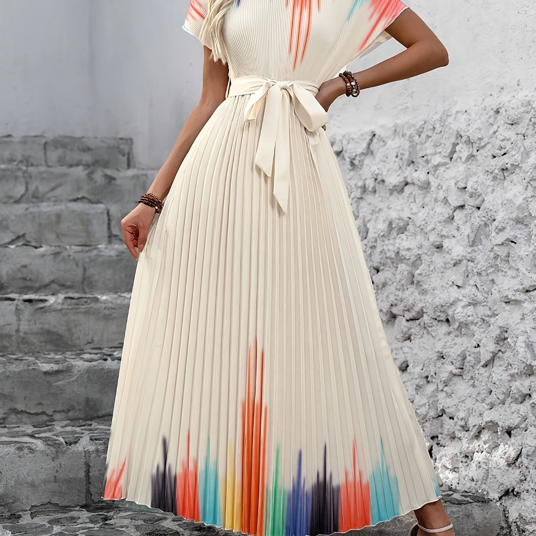Nelly | Vestido largo plisado