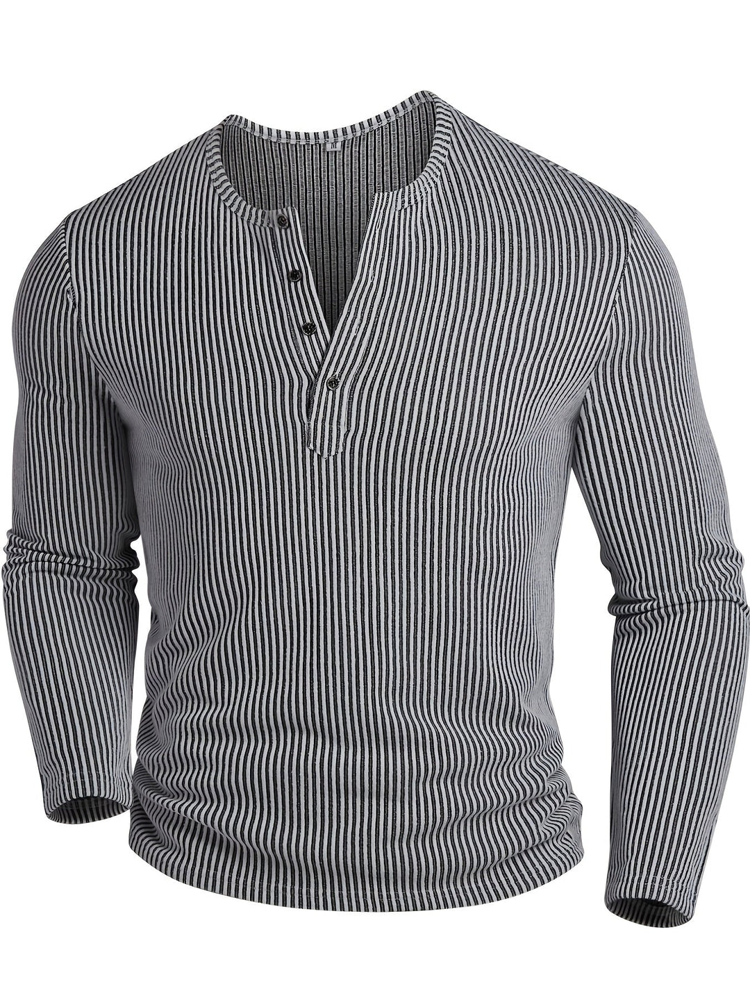 Fabián | Polera henley acanalada