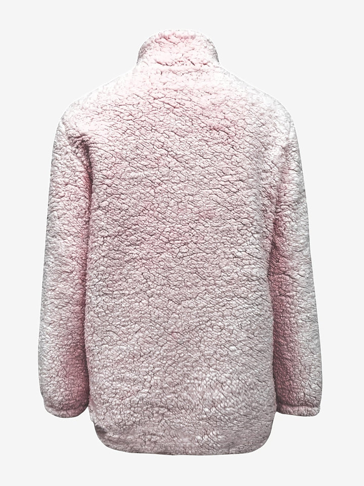 Tiare | Pullover peludo con media cremallera
