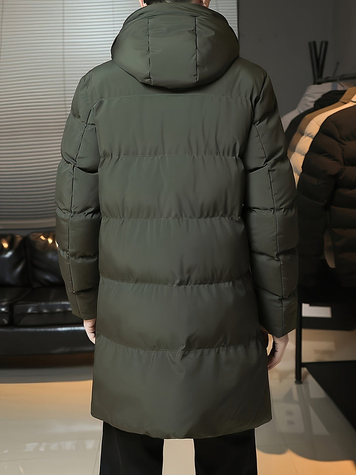 Samuel | Parka larga con capucha acolchada