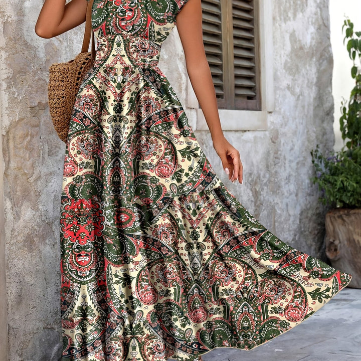 Felipa | Vestido largo con estampado paisley