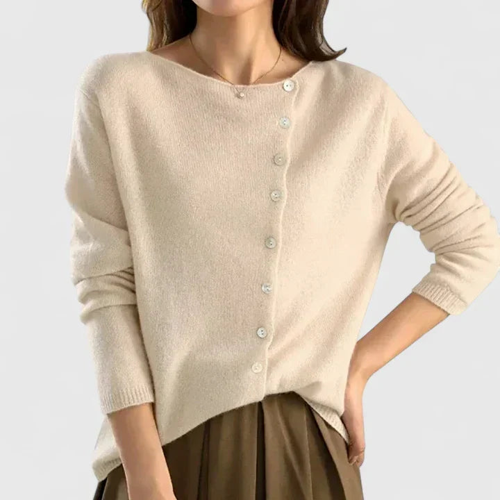 Serafina | Cardigan de botones asimétricos
