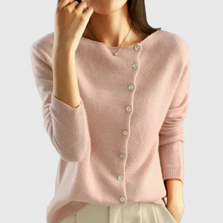 Serafina | Cardigan de botones asimétricos