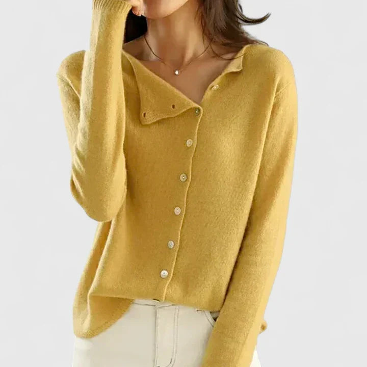 Serafina | Cardigan de botones asimétricos