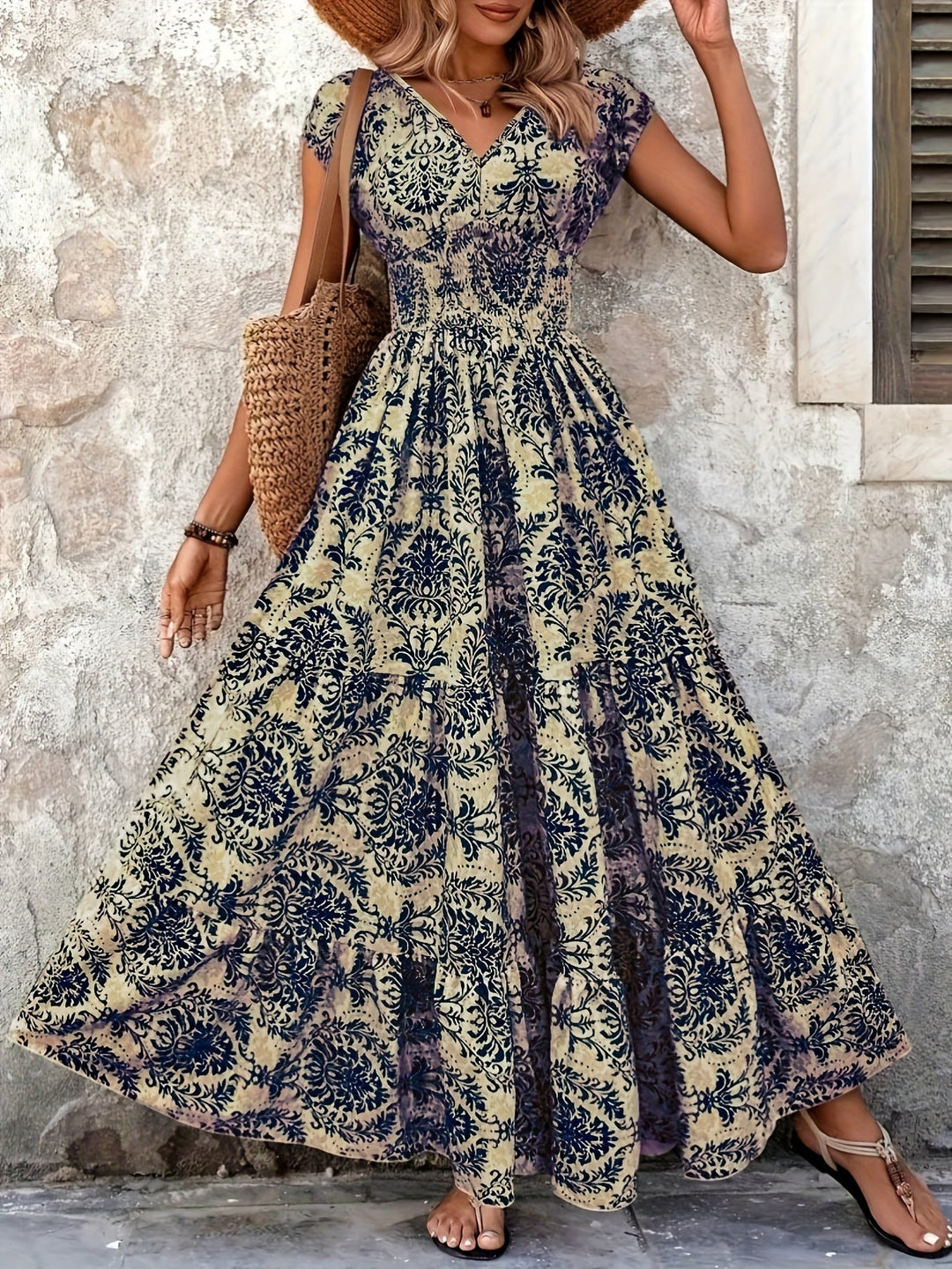 Sarai | Vestido largo estampado