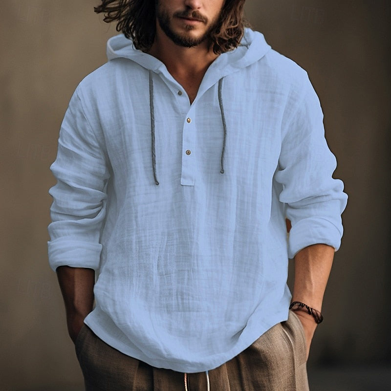 Ítalo | Camisa con capucha relajada