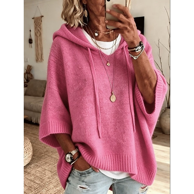 Blanquita | Sweater con capucha holgado