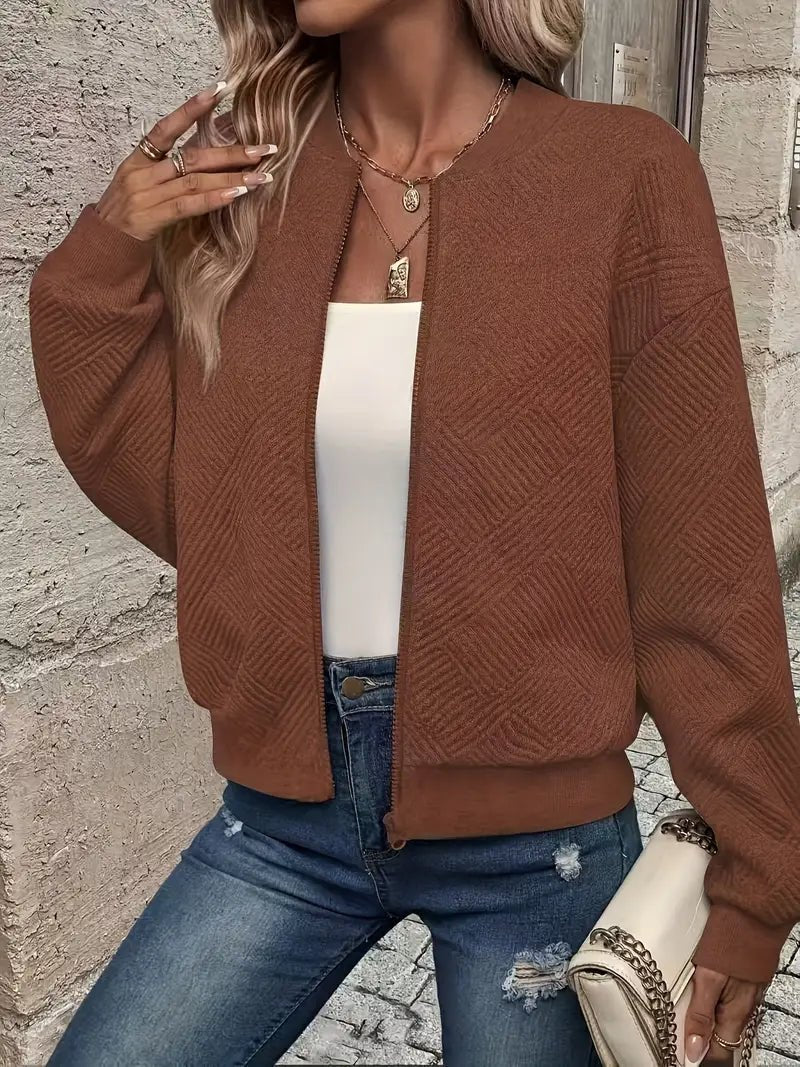 Ella | La Chaqueta Casual Elegante con Cremallera