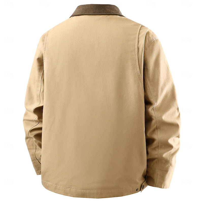 Ayün Kurü | Chaqueta casual con cuello de contraste