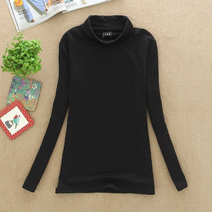 Freya | Polera cuello alto afelpada