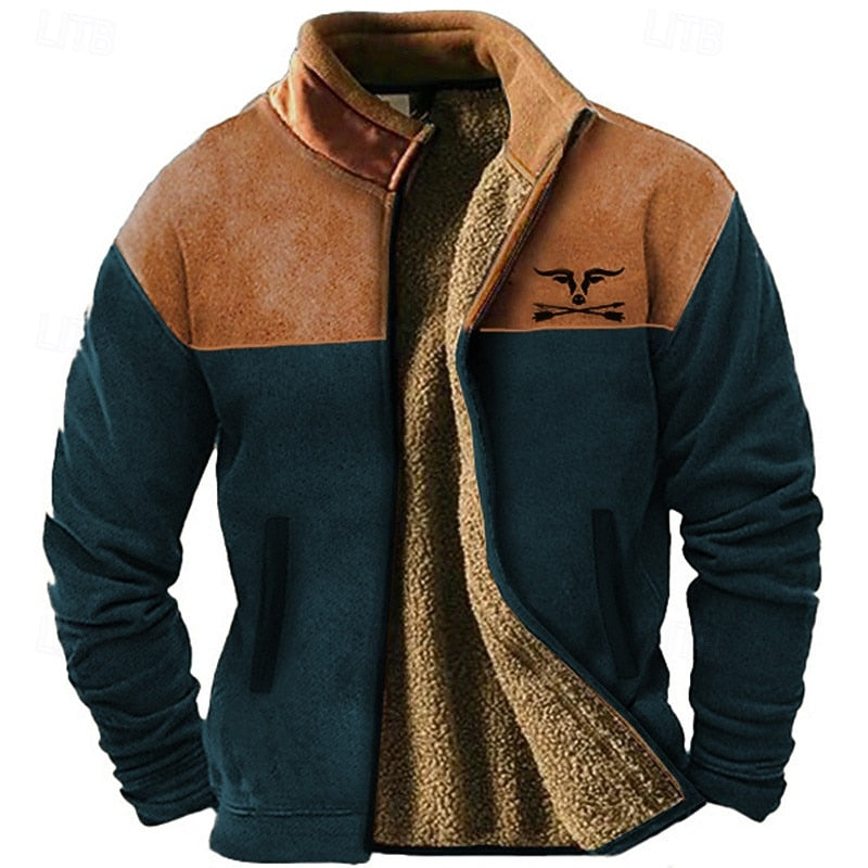 Fausto | Chaqueta bicolor con forro polar