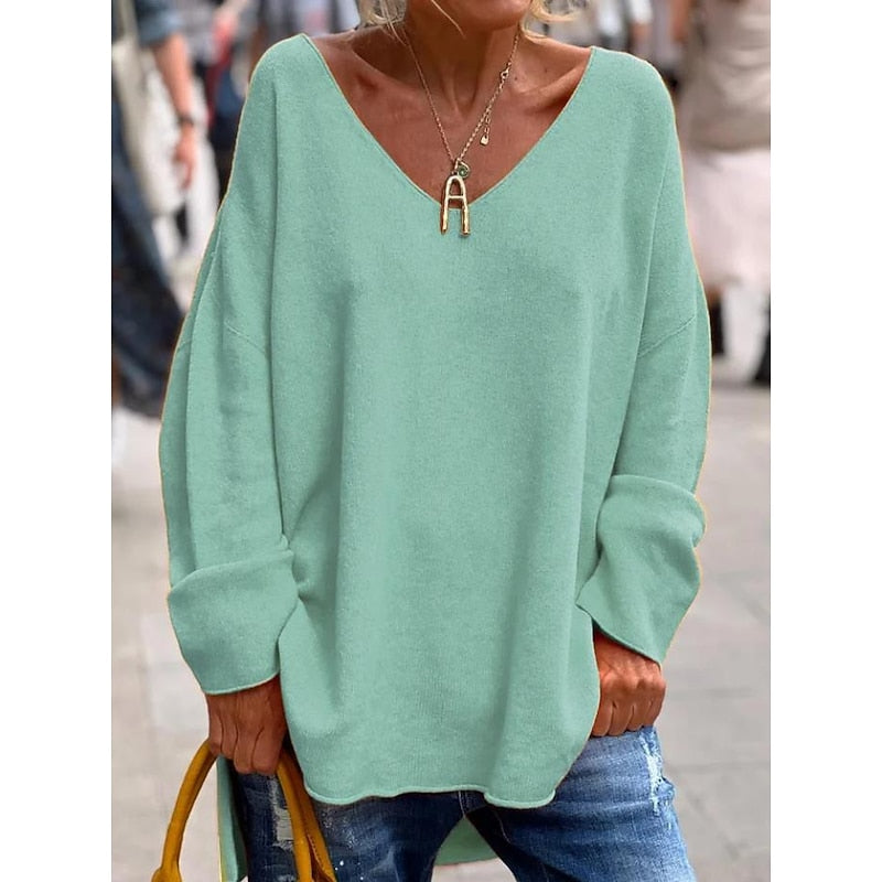 Poliana | Sweater holgado cuello V