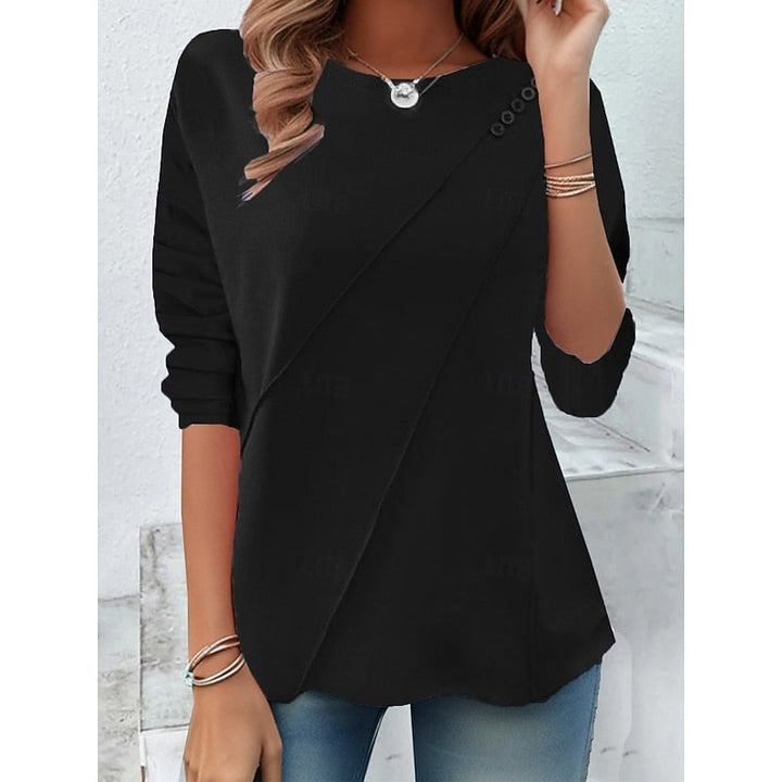 Brígida Rosa | Blusa con vuelo y detalle de botones
