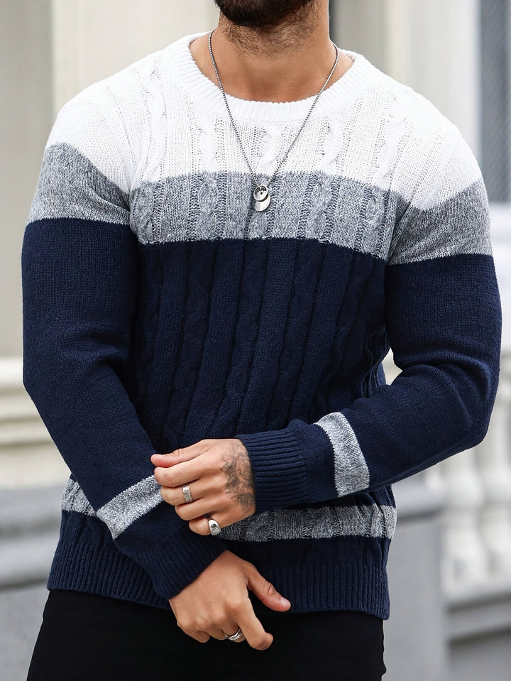 Alexi | Sweater de punto color block