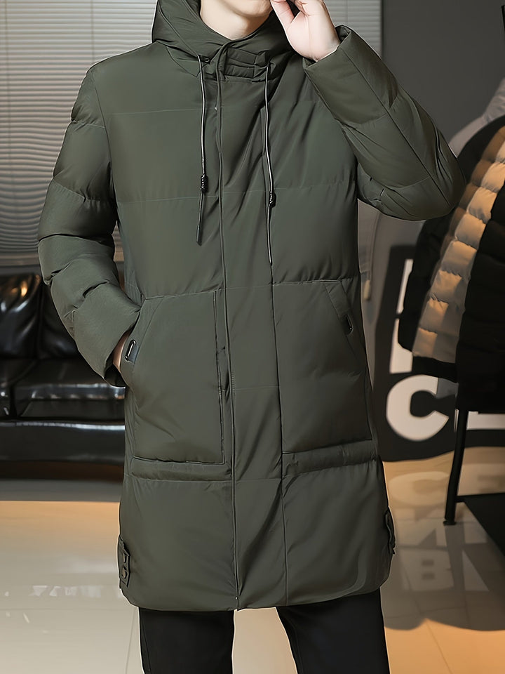 Samuel | Parka larga con capucha acolchada