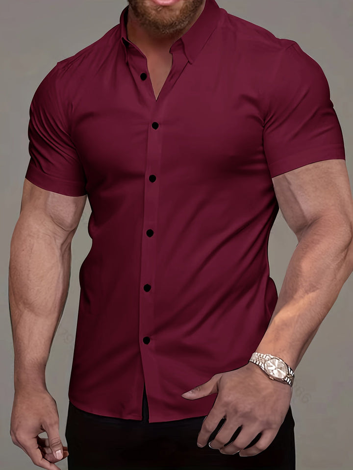 Flavio | Camisa manga corta clásica para hombre