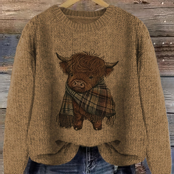 Kiara | Sweater cuello redondo holgado