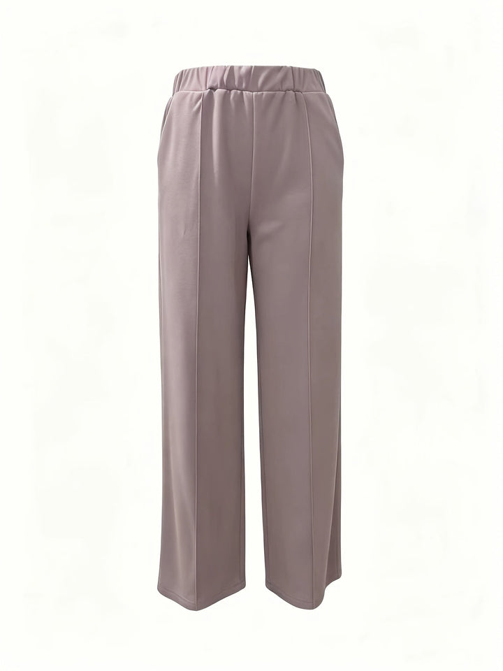 Saray | Pantalones de tiro alto y pierna ancha