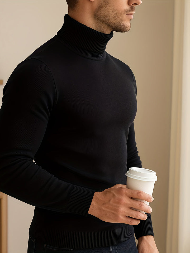 Agustín | Sweater cuello alto de hombre