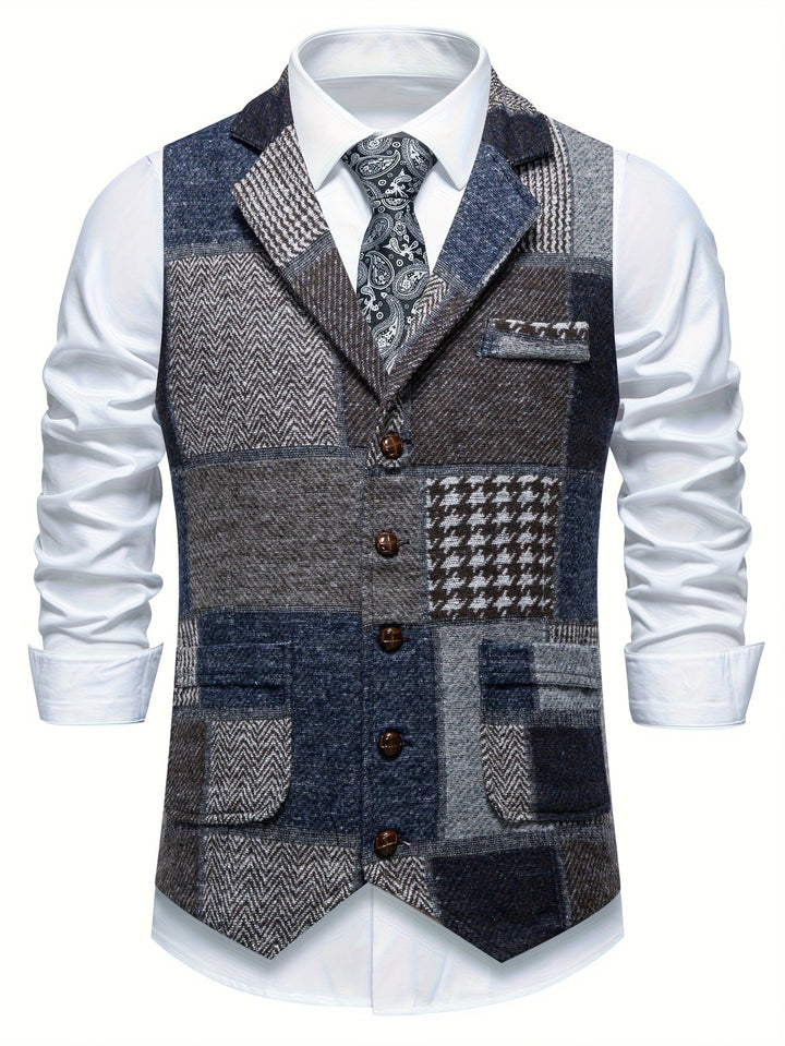 Demian | Chaleco de vestir patchwork