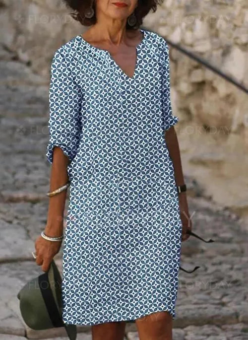 Emilia | Vestido de verano cuello en V abierto