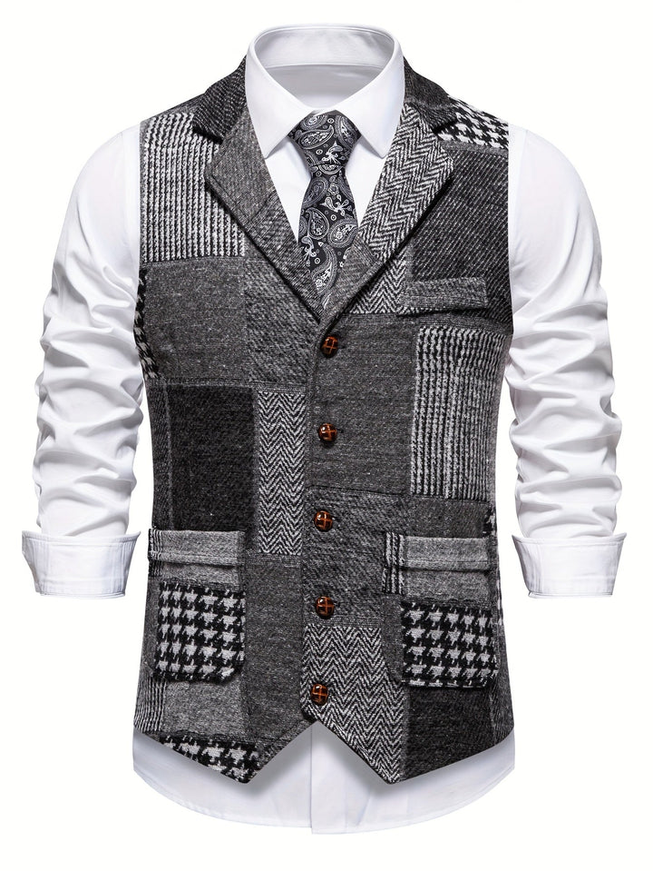 Demian | Chaleco de vestir patchwork