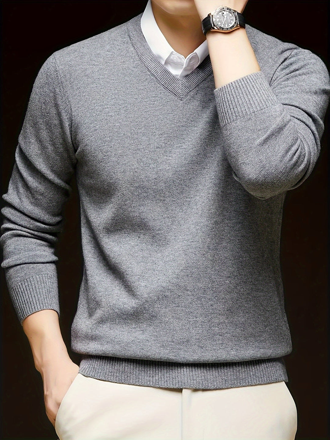 Germán | Sweater cuello V para hombre