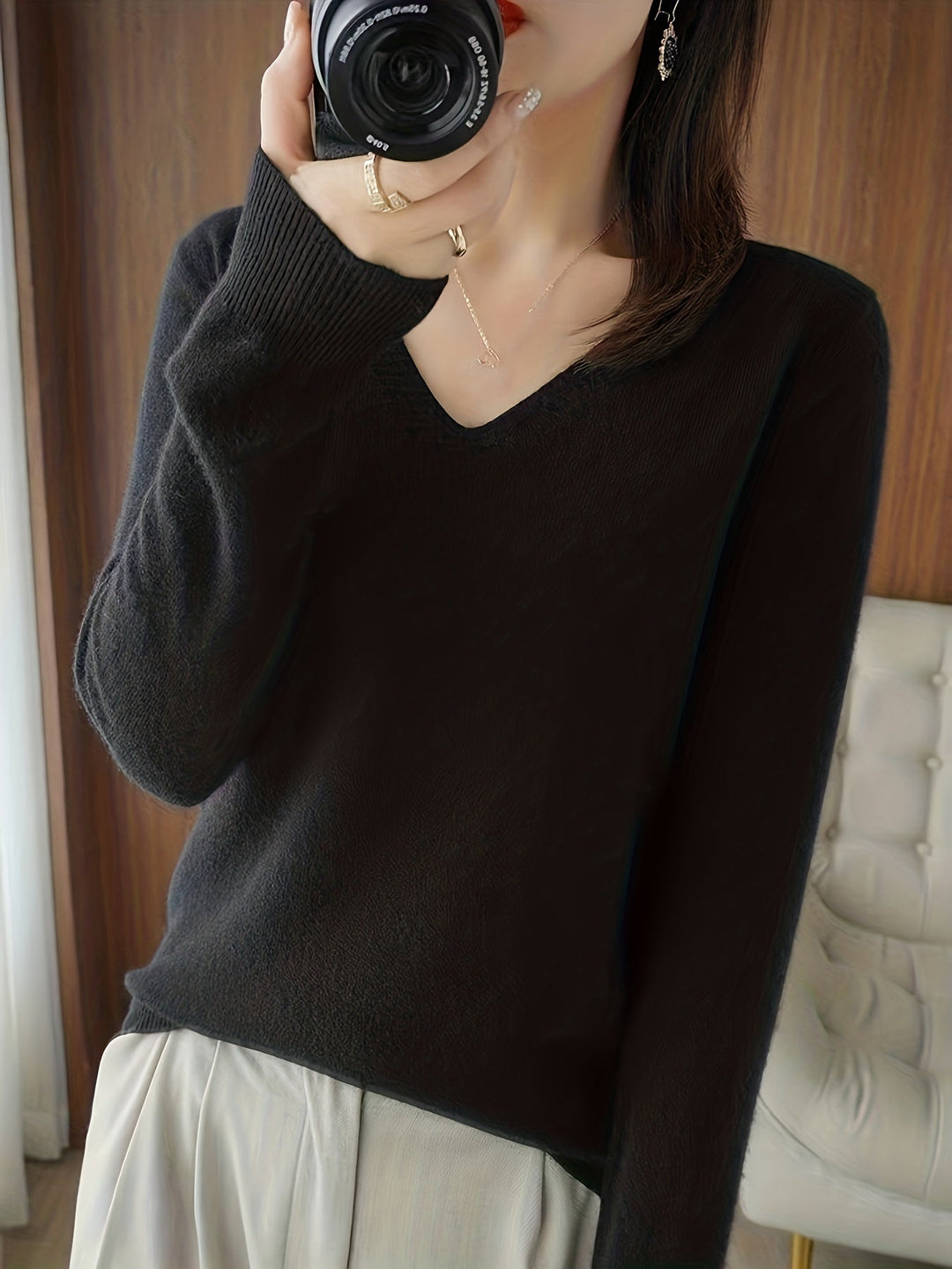 Lourdes | Sweater cuello V