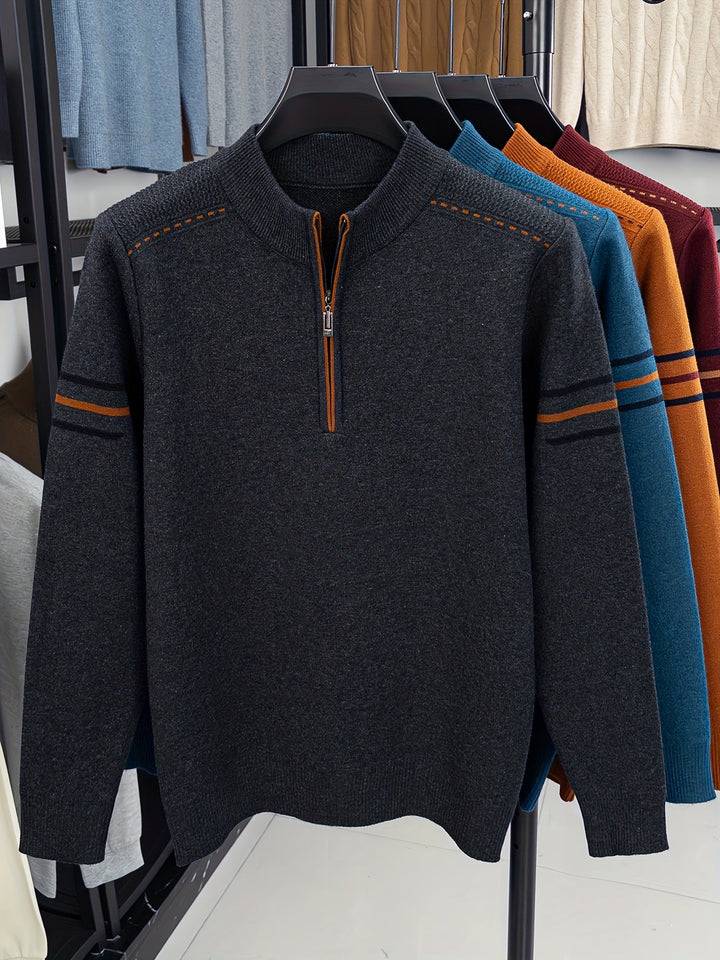 Jeremías | Sweater de punto con medio cierre