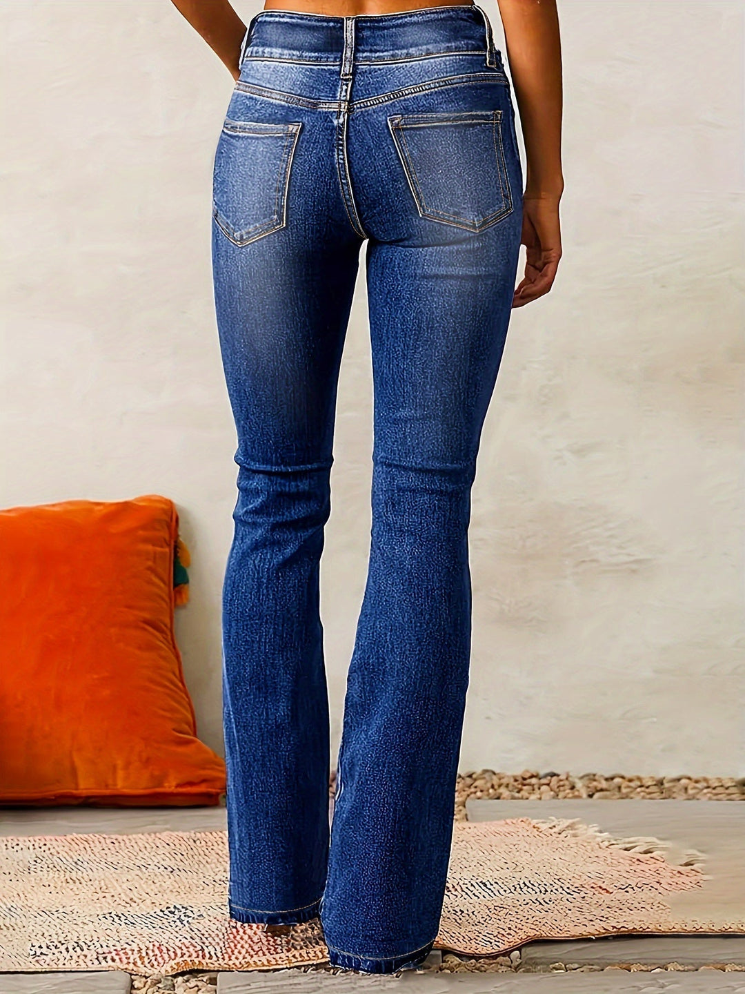 Maríangel | Jeans de tiro alto acampanados