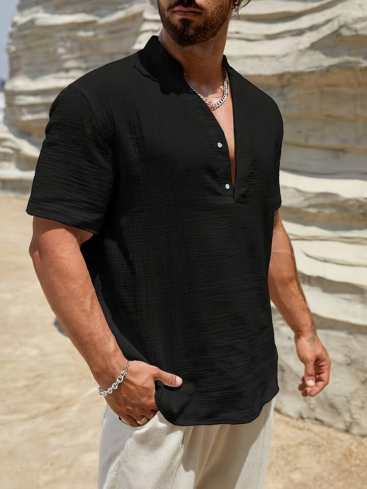 Tránsito | Camisa henley holgada
