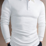 José | Polera polo texturada de manga larga