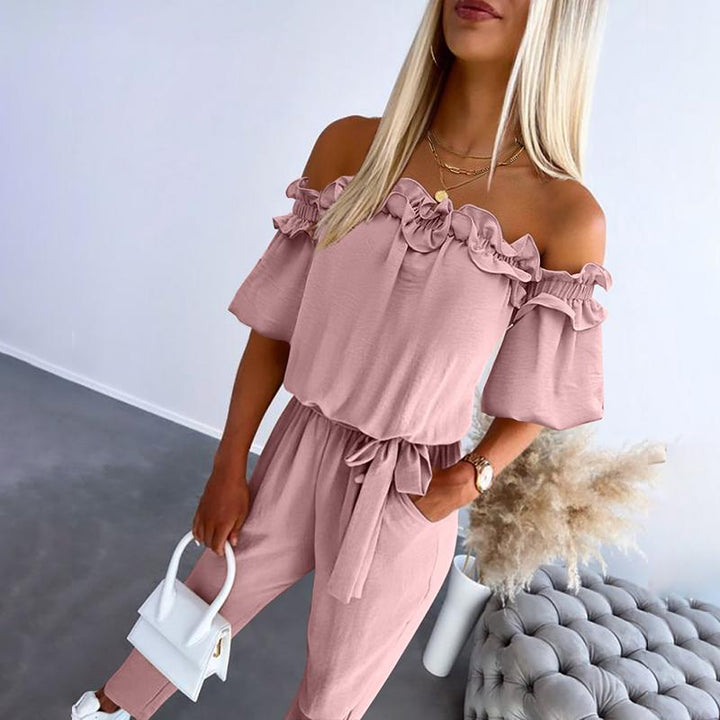 Elvira | Enterito off shoulder con amarre en la cintura