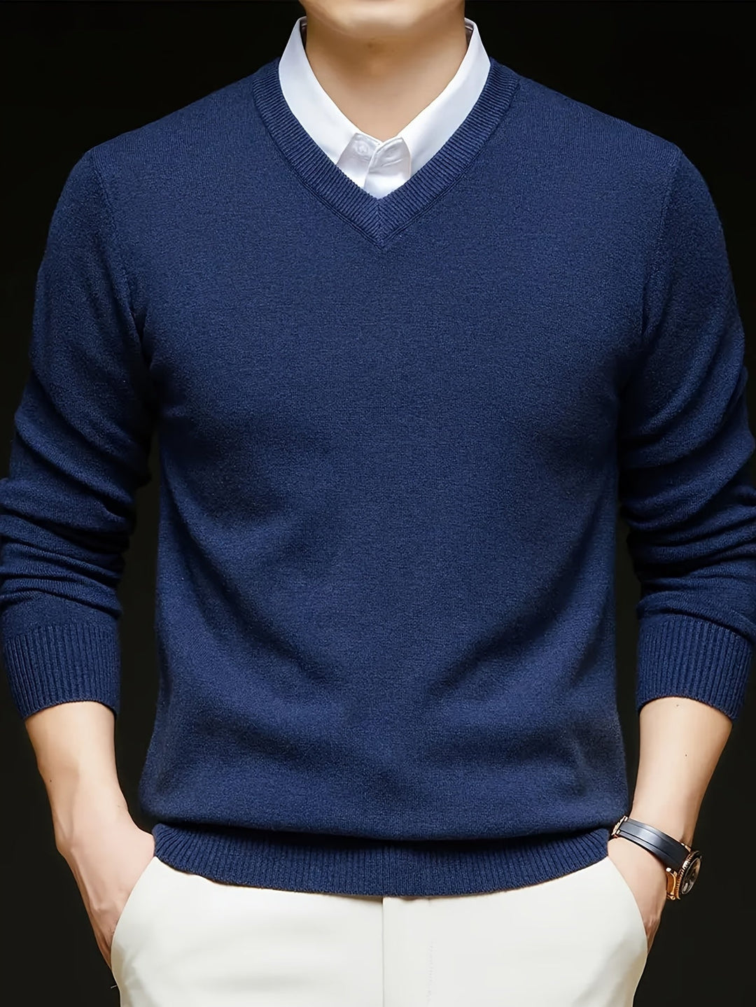 Germán | Sweater cuello V para hombre