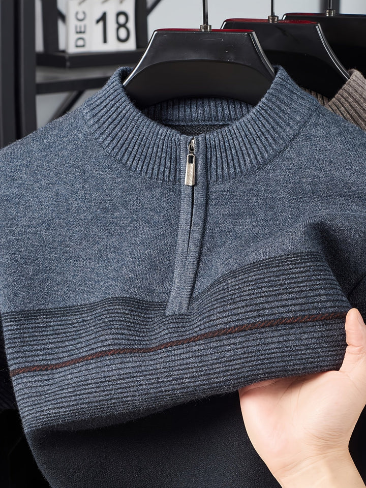 Dylan | Sweater con cuello alto y media cremallera